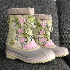 Patterned Waterproof Sorel Snow Boots
